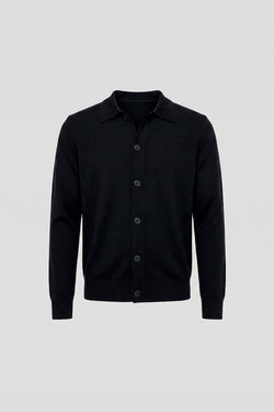 Sort polo cardigan