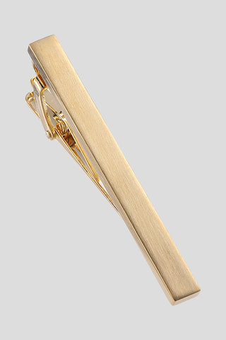 Børstet guld slipsenål PVD