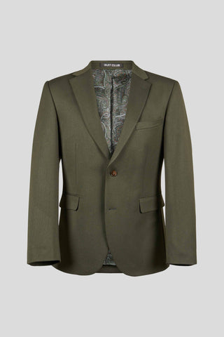 PRESTIGE grønt three-piece jakkesæt - SUIT CLUB