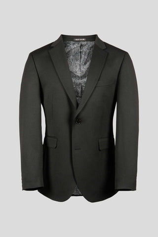 PRESTIGE sort three-piece jakkesæt - SUIT CLUB