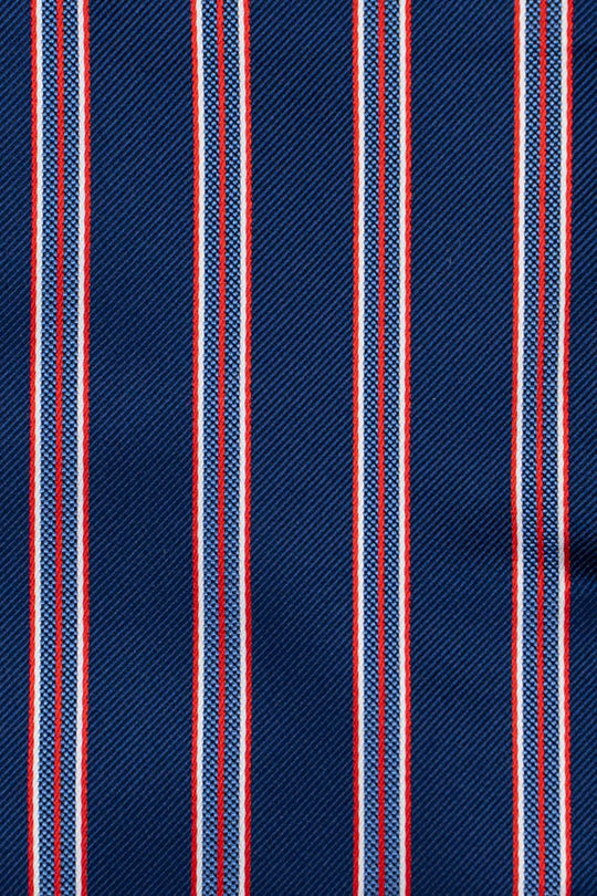 Slips & lommekluds pakke (Blå & rød stribet) suitclub.dk