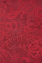 Slips & lommekluds pakke (Rød paisley)
