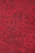 Slips & lommekluds pakke (Rød paisley)