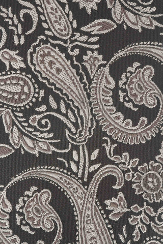 Slips & lommekluds pakke (Sort & beige paisley) suitclub.dk