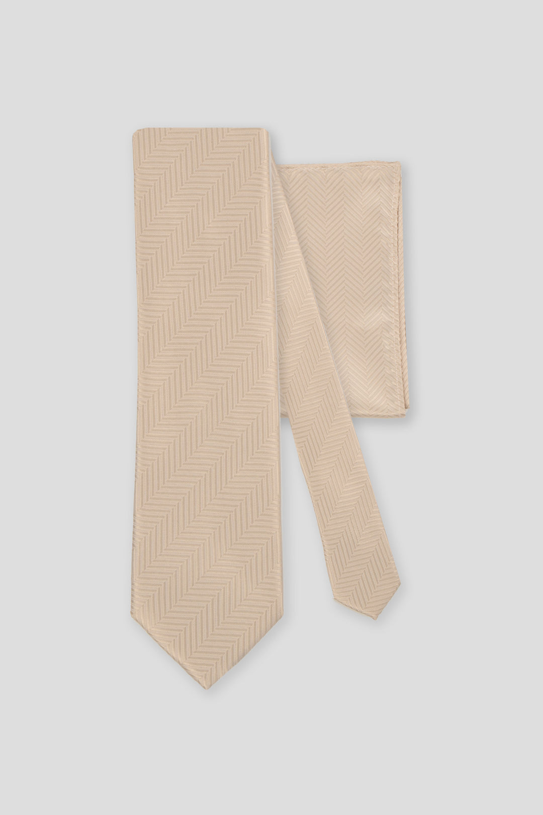 Slips & lommekluds pakke (Champagne sildeben) suitclub.dk