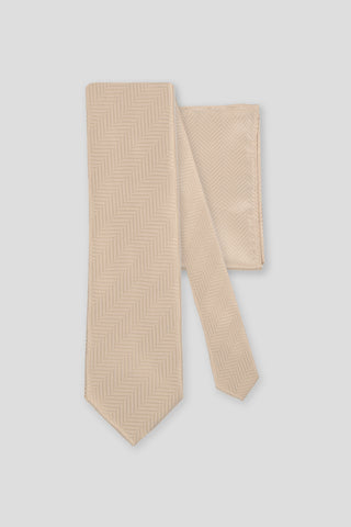 Slips & lommekluds pakke (Champagne sildeben) suitclub.dk
