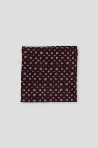 Bordeaux blomstret lommeklud