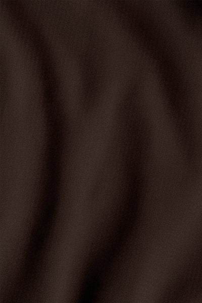 Brun half-zip striktrøje