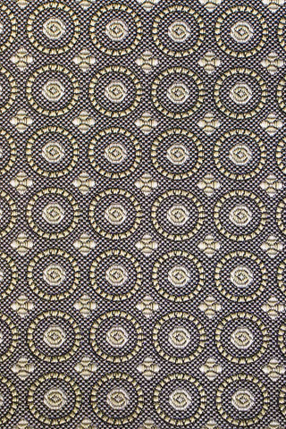 Slips & lommekluds pakke (Brun geometrisk i silke) suitclub.dk