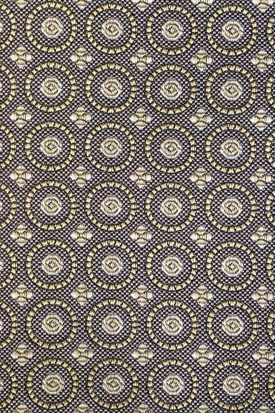 Slips & lommekluds pakke (Brun geometrisk i silke) suitclub.dk