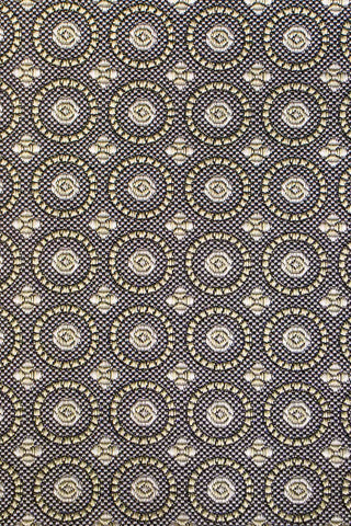 Brunt geometrisk silkeslips PVD