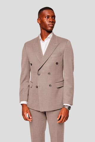 CUSTOM brunt uld jakkesæt SUIT CLUB