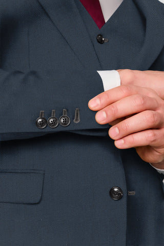 CUSTOM navy uld jakkesæt SUIT CLUB