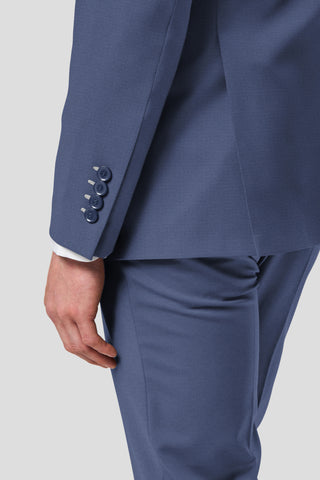 CUSTOM blåt bomuldsjakkesæt SUIT CLUB