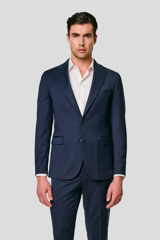 EXCLUSIVE navy blazer med tern