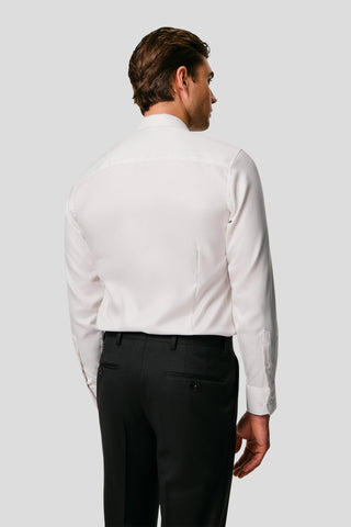 Exclusive twill skjorte hvid slim Shirtmakers