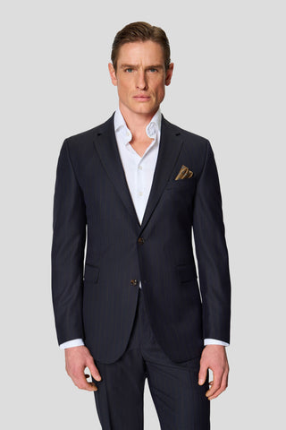 HERITAGE navy blazer med nålestriber