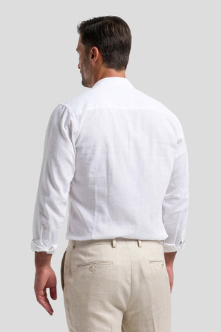 Hvid hørskjorte Shirtmakers