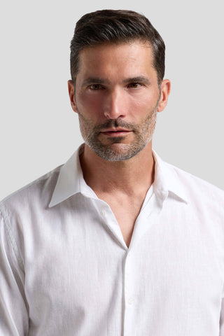 Hvid hørskjorte Shirtmakers