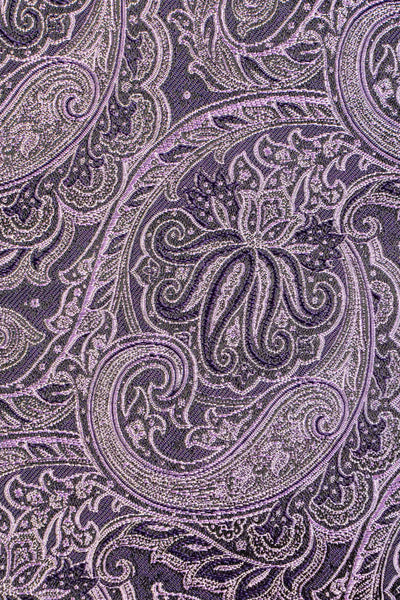Slips & lommekluds pakke (Lavendel paisley i silke)