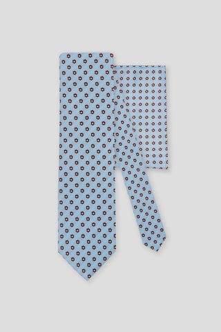 Slips & lommekluds pakke (Lyseblåt blomstret) suitclub.dk