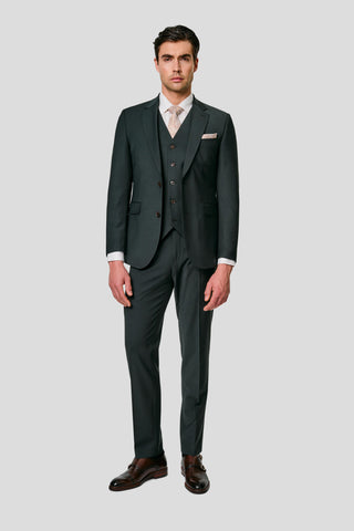 PREMIUM grønt three-piece jakkesæt