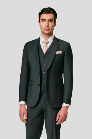 PREMIUM grønt three-piece jakkesæt