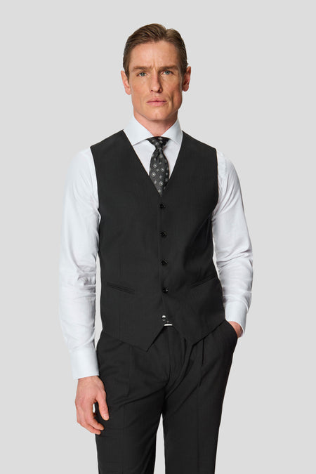 PREMIUM sort vest med sildeben