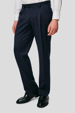 PRESTIGE navy dobbeltradet jakkesæt MBO