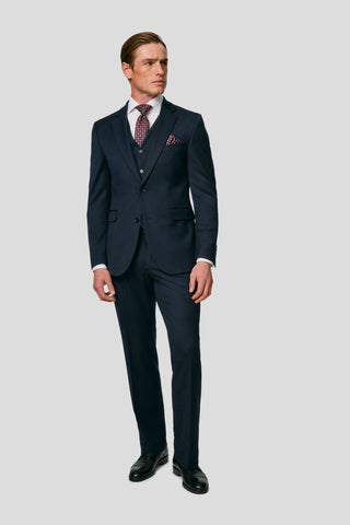 PRESTIGE navy three-piece jakkesæt MBO