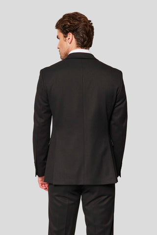 PRESTIGE sort three-piece jakkesæt - SUIT CLUB