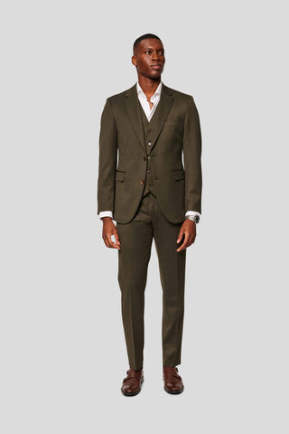 PRESTIGE grønt three-piece jakkesæt - SUIT CLUB