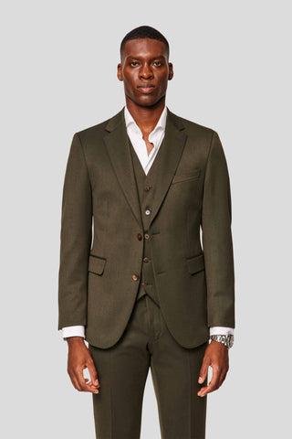 PRESTIGE grønt three-piece jakkesæt - SUIT CLUB
