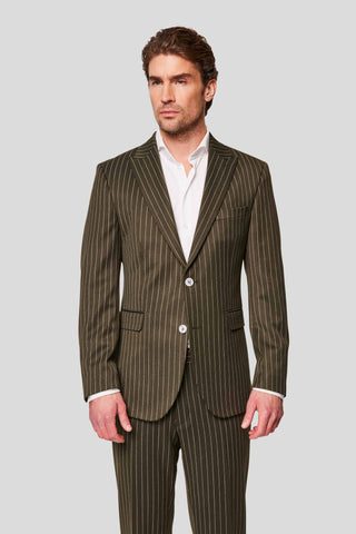 PRESTIGE grøn blazer med nålestriber