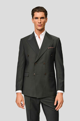 PREMIUM grønt dobbeltradet jakkesæt PREMIUM