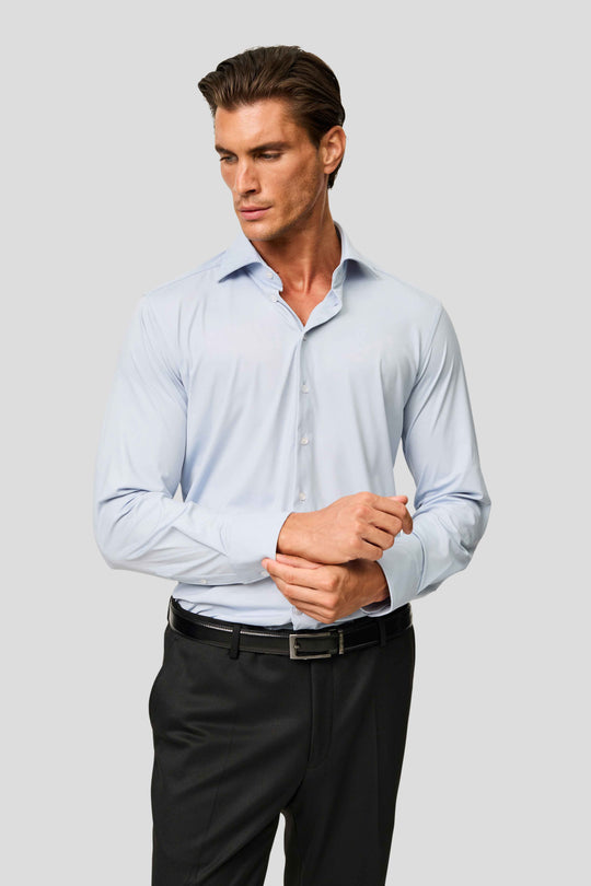 Signatur performance skjorte blå slim Shirtmakers