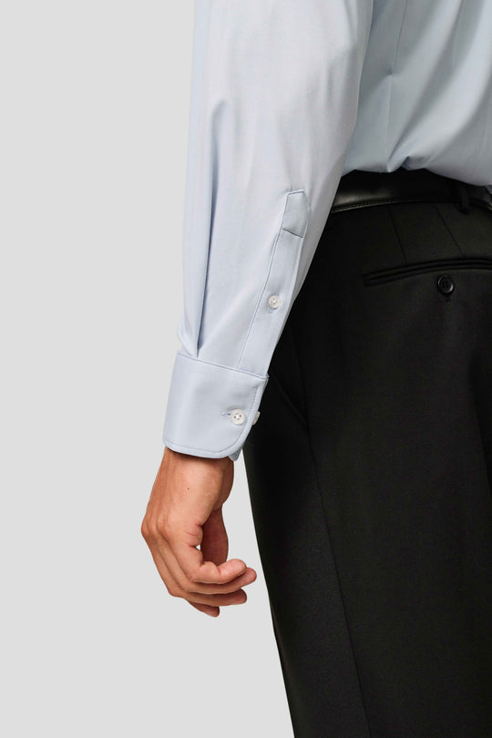 Signatur performance skjorte blå slim Shirtmakers