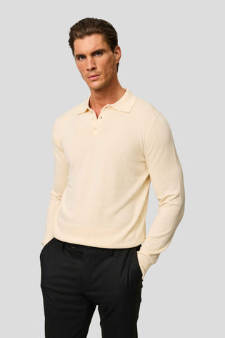 Off-white langærmet polo HVIID