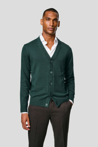 Mørkegrøn cardigan HVIID