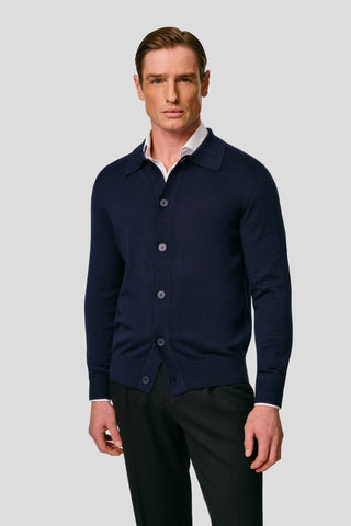 Navy polo cardigan HVIID
