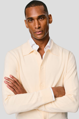 Off-white polo cardigan HVIID