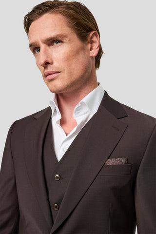 PREMIUM brunt three-piece jakkesæt PREMIUM