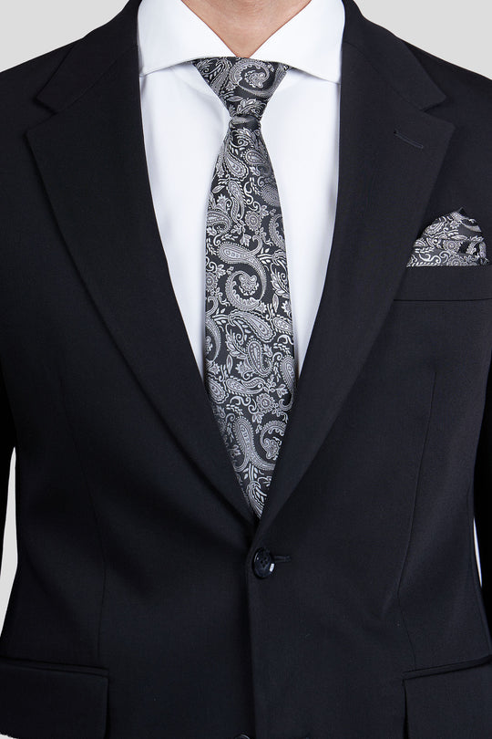 Sort & beige paisley slips PVD
