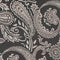 Schwarz & beige Paisley-Krawatte