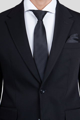 Slips & lommekluds pakke (Sort sildeben) suitclub.dk