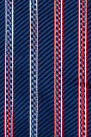 Blå & rød stribet slips PVD