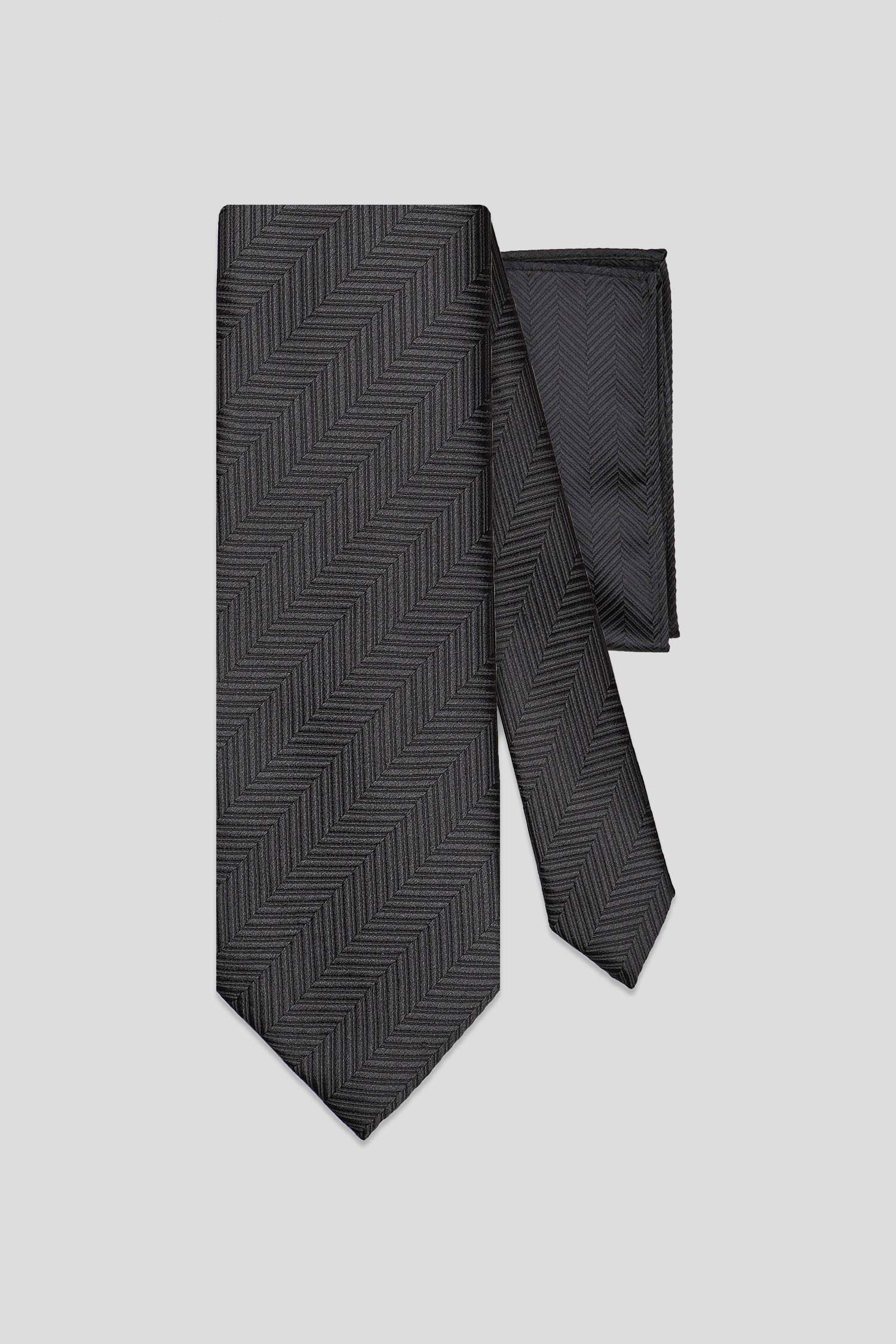 Slips & lommekluds pakke (Sort sildeben) suitclub.dk