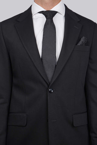 Slips & lommekluds pakke (Sort paisley) suitclub.dk