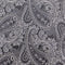 Paisley-Krawatte in Schwarz & Weiß