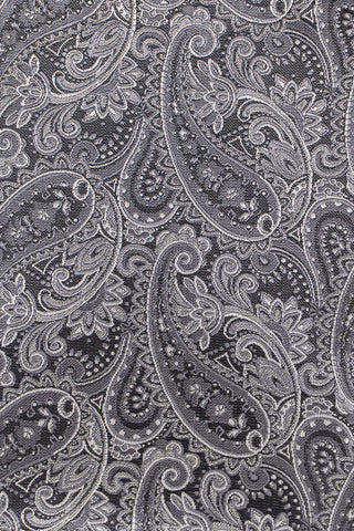 Sort & hvidt paisley slips PVD